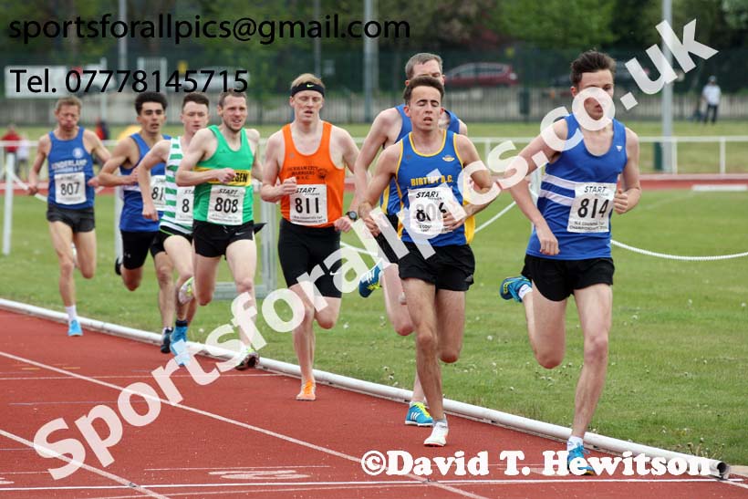 Senior mens 1500 metres North Eastern Track and Fields Champs., Middlesbrough. Photo: David T. Hewitson/Sports for All Pics